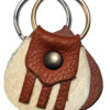 Keyring Tan Both Sides